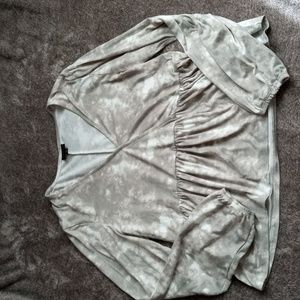 Modlusive tie dye babydoll ruffled top